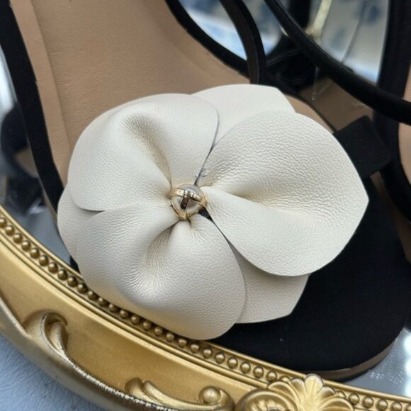 🆕 TED BAKER 🧿 NWOB ARIA ROSE Black & White Pearl Embellished Sandal, Sz US 6.5 - Picture 16 of 16